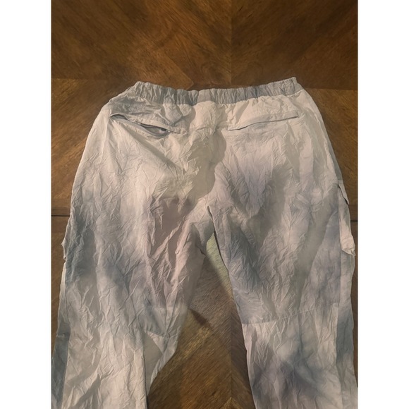 Kith Mens Grey Cloud Wash Nylon Cargo Pants XXL Relaxed Bungee Hem Joggers |V1 - Picture 5 of 7